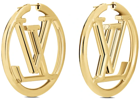 Louis Vuitton Louise Hoop Earrings Gold Order Louis Vuitton Louise Hoop Earrings Gold