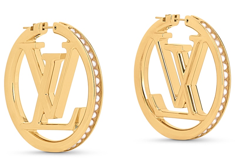 Louis Vuitton Louise Pearls Earrings Gold