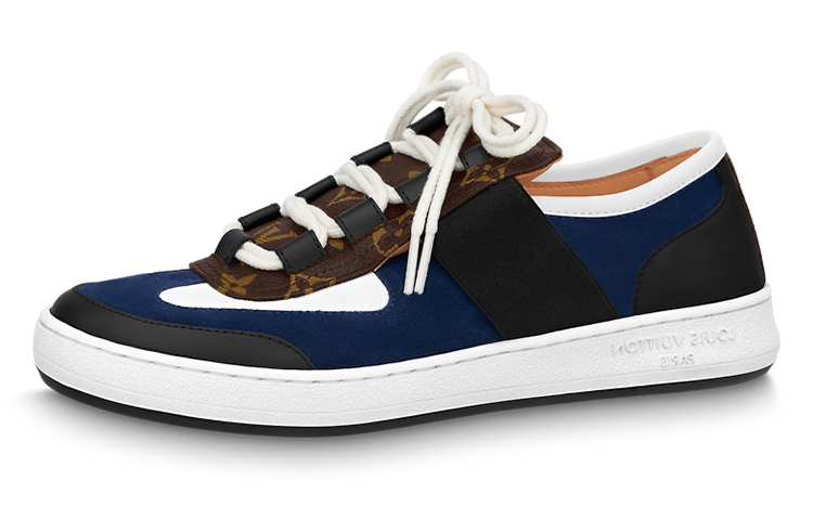 Buy Louis Vuitton Lous Sneakers 'Biru Hitam dengan Monogram Coklat' 1ABIIU