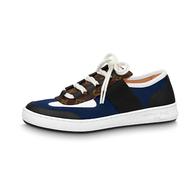 LV Lous Sneakers 'Blue Black with Brown Monogram'