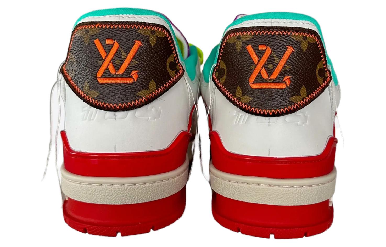 Shop 路易威登低帮系带休闲鞋 '白红绿' 1AAQ3U