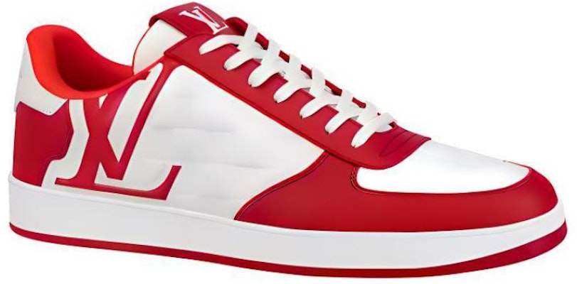 Louis Vuitton Low-Top Lace-Up Sneakers 'Red Calfskin' 1ABFEI Order Louis Vuitton Low-Top Lace-Up Sneakers 'Red Calfskin' 1ABFEI
