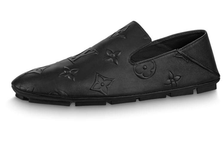 Buy Louis Vuitton Kasut Kulit Rendah 'Hitam' 1AAN9J