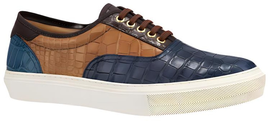 Louis Vuitton Low-Top Sneaker 'Blue Brown' 1A4I89 Order Louis Vuitton Low-Top Sneaker 'Blue Brown' 1A4I89