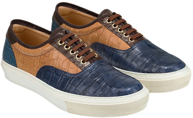 Louis Vuitton Low-Top Sneaker 'Blue Brown' 1A4I89 Lookbook Louis Vuitton Low-Top Sneaker 'Blue Brown' 1A4I89