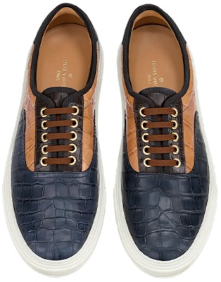 Louis Vuitton Low-Top Sneaker 'Blue Brown' 1A4I89 Shop Louis Vuitton Low-Top Sneaker 'Blue Brown' 1A4I89