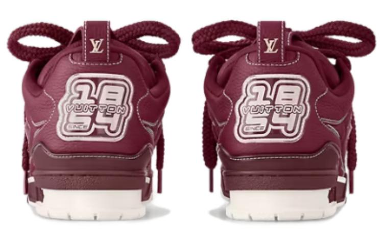 Shop Louis Vuitton Lage Sneaker ''Bordeaux Monogram'' 1ABZP2