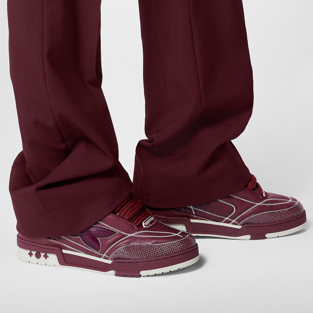 Details for Louis Vuitton Lage Sneaker ''Bordeaux Monogram'' 1ABZP2