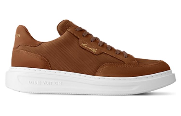Order ルイ・ヴィトン レザーローカットスニーカー (ブラウン) 1AC64A