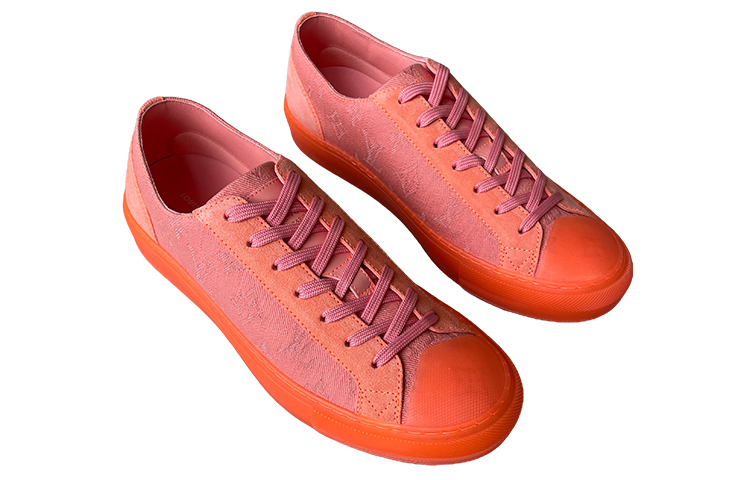 Order LOUIS VUITTON 時尚百搭繫帶 低幫 板鞋 男款 橙色