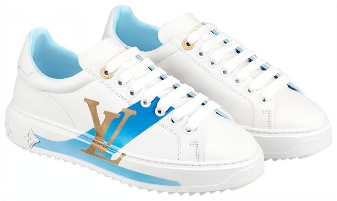 Louis Vuitton Low-Top Sneaker 'White Blue' 1A95C6 Order Louis Vuitton Low-Top Sneaker 'White Blue' 1A95C6
