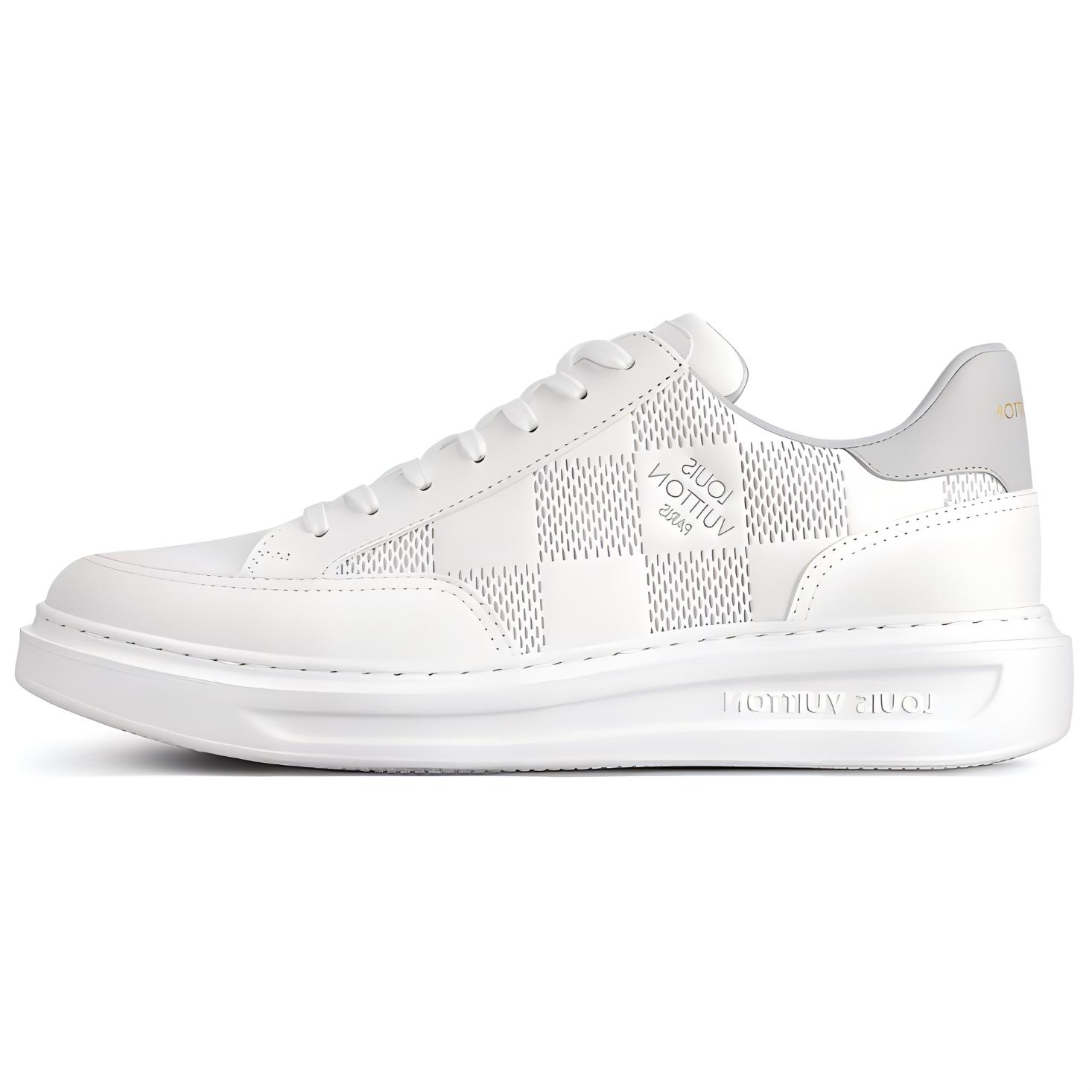 Louis Vuitton Low-Top Sneaker 'White Grey' 1ACEYQ
