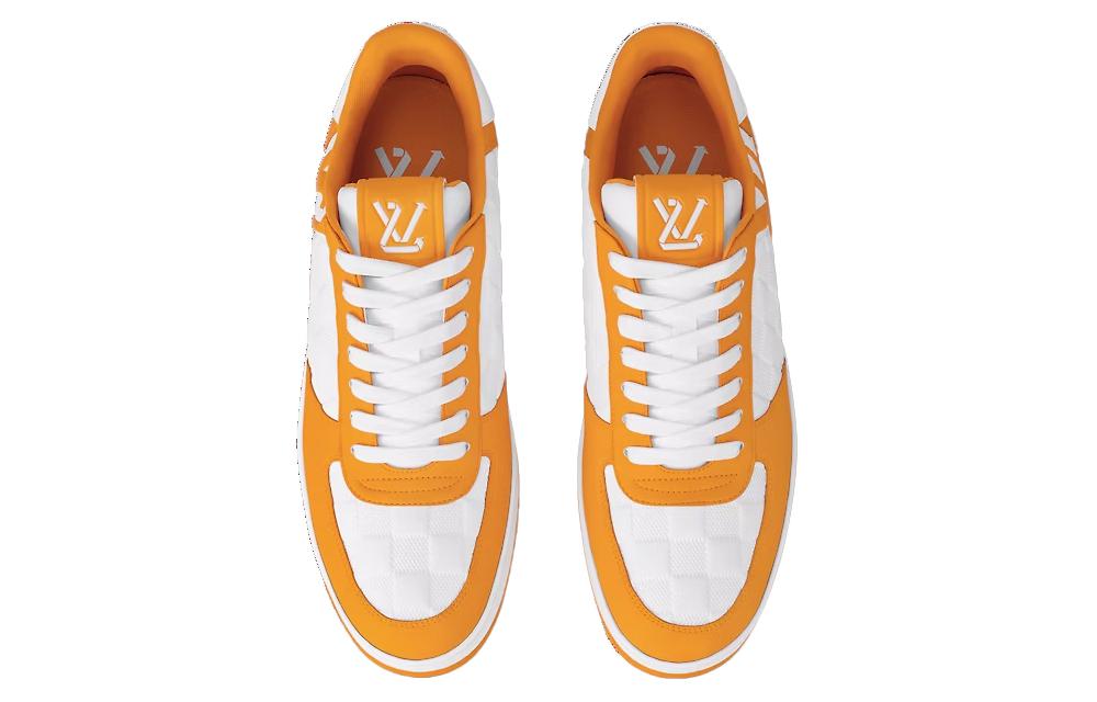 Lookbook LOUIS VUITTON 絨面革 休閒時尚 低筒 帆布鞋 男款 黃色