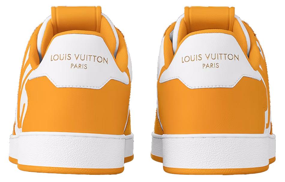 Shop LOUIS VUITTON 絨面革 休閒時尚 低筒 帆布鞋 男款 黃色