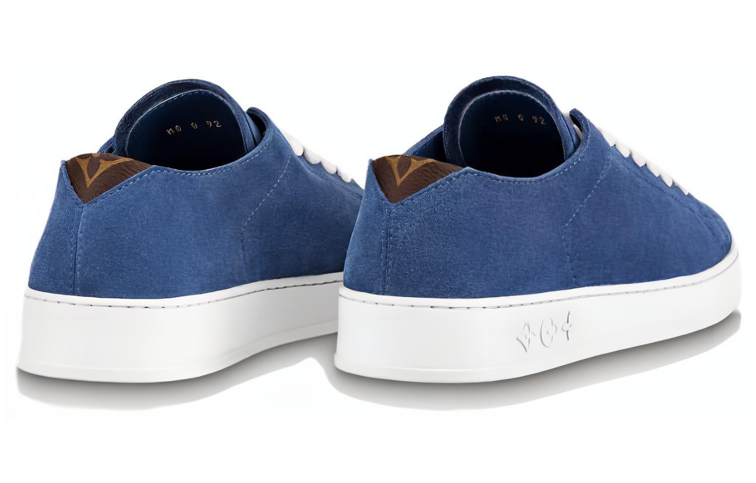 Shop Louis Vuitton Sepatu Rendah 'Biru Putih Monogram' 1AASW2