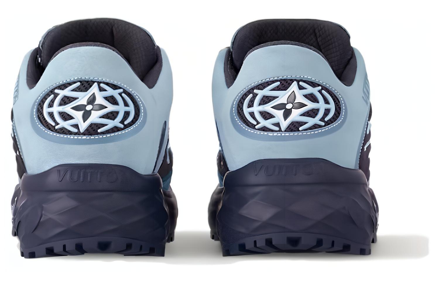 Shop Louis Vuitton Low Top 'Keselesaan Biru' 1ACEBP