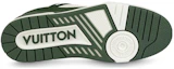 Shop LOUIS VUITTON 牛皮 舒適百搭 低筒 板鞋 男款 綠色