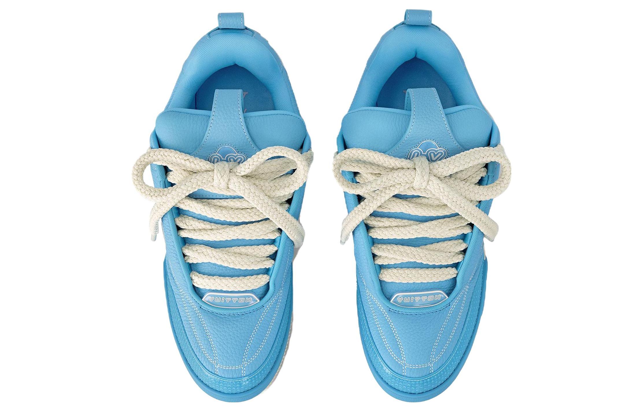 LV Low Top 'Simple Match Blue Leather' 圖 4