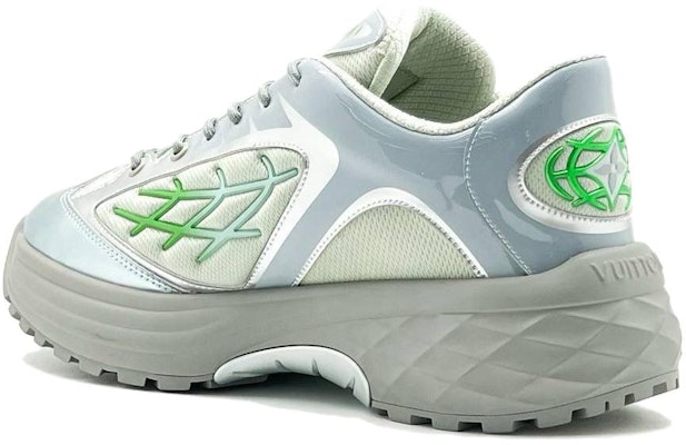 Louis Vuitton Low Top Lace Up 'Silver Grey Green' 4PM154 Shop Louis Vuitton Low Top Lace Up 'Silver Grey Green' 4PM154