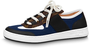 Louis Vuitton Lous Sneakers 'Blue Black with Brown Monogram' 1ABIIU Louis Vuitton Lous Sneakers 'Blue Black with Brown Monogram' 1ABIIU