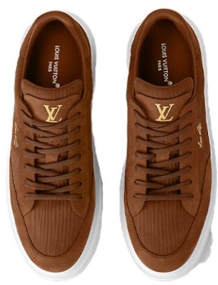 LOUIS VUITTON 牛皮 舒適休閒氣質百搭 低幫 板鞋 男款 棕色 Lookbook LOUIS VUITTON 牛皮 舒適休閒氣質百搭 低幫 板鞋 男款 棕色
