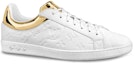 Order Louis Vuitton Luxembourg Sneakers 'Logo Monogram Putih dengan Kolar Emas' 1A80YG