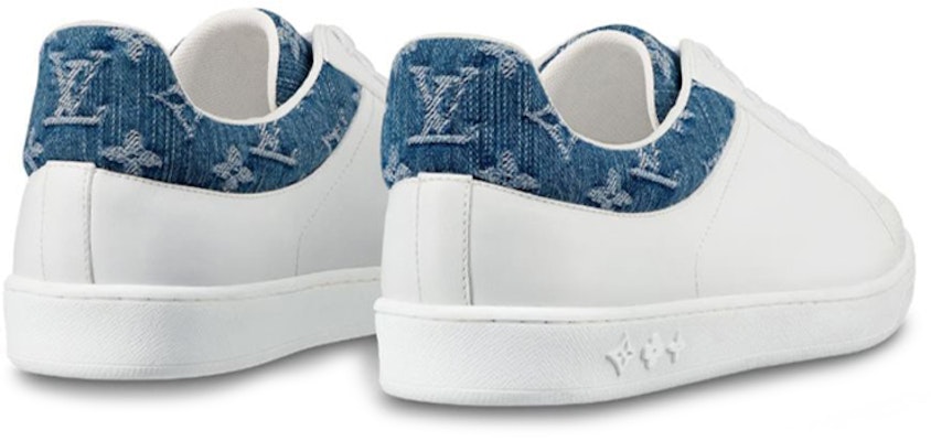 Louis Vuitton LV Luxembourg Sneakers 'Putih dengan Monogram Denim Biru' 1A45TA Order Louis Vuitton LV Luxembourg Sneakers 'Putih dengan Monogram Denim Biru' 1A45TA