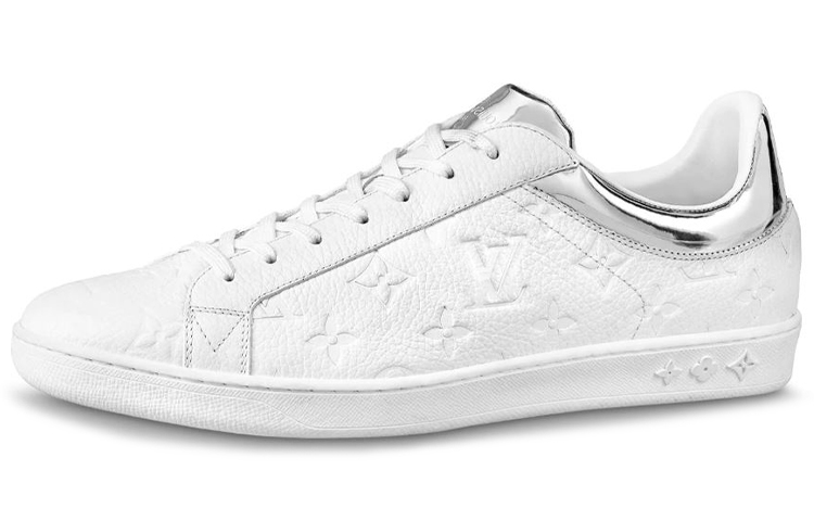 Louis Vuitton Luxembourg 'Monogram Embossed Grained Calfskin White Silver' 1A80XI