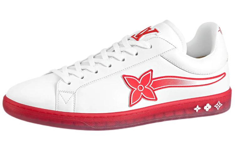 Louis Vuitton Luxembourg Samothrace Sneaker 'White Red' 1A9FYM