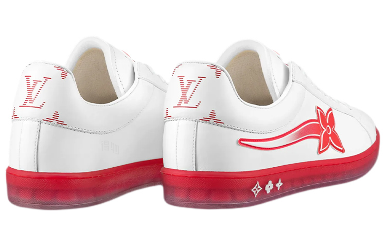 Lookbook Louis Vuitton Luxembourg Samothrace Sneaker ''Bianco Rosso'' 1A9FYM