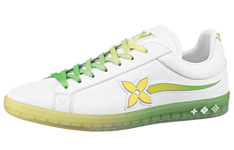 Louis Vuitton Luxembourg Samothrace Trainers 'White yellow Green' 1A9G2L