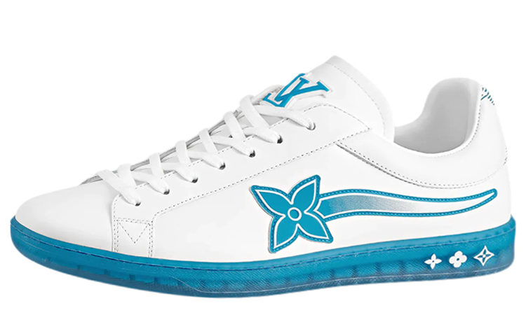 Louis Vuitton Luxembourg Samothrace Trainers 'White Blue' 1A9FZ3