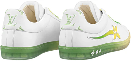 Shop Louis Vuitton Luxembourg Samothrace Sneakers ''Bianco Giallo Verde'' 1A9G2L