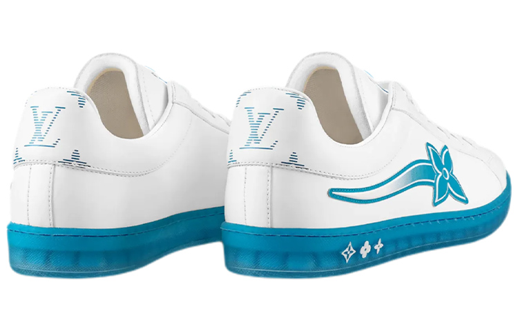 Shop Louis Vuitton Luxembourg Samothrace Sepatu 'Putih Biru' 1A9FZ3