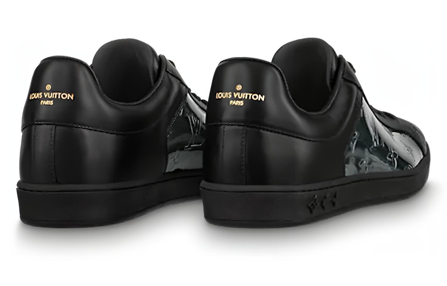 Shop LOUIS VUITTON Luxembourg 低幫 時尚板鞋 男款 黑