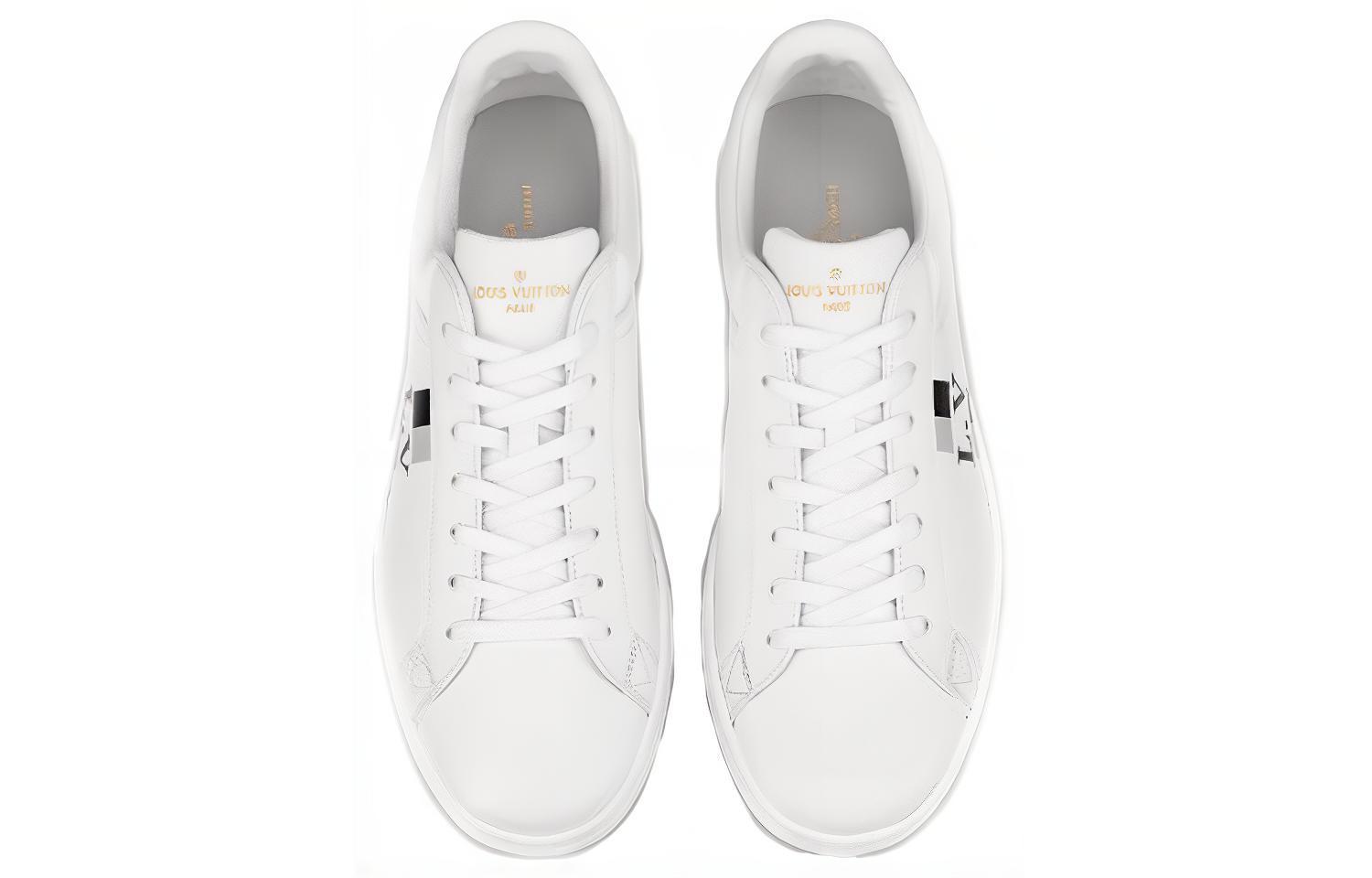 Shop Louis Vuitton Luxemburgo Zapatillas 'Negro Blanco' 1A57SS