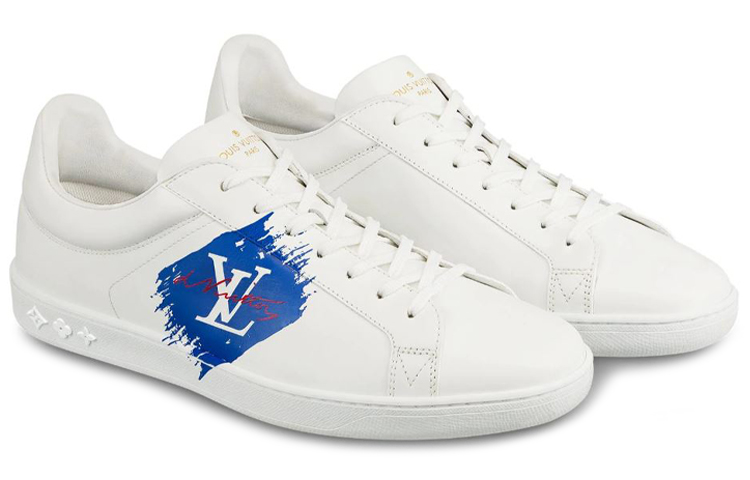 Lookbook ルイ・ヴィトン ルクセンブルク スニーカー 青白 1A4OHE