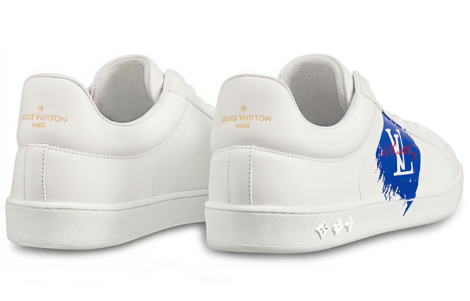 Shop ルイ・ヴィトン ルクセンブルク スニーカー 青白 1A4OHE