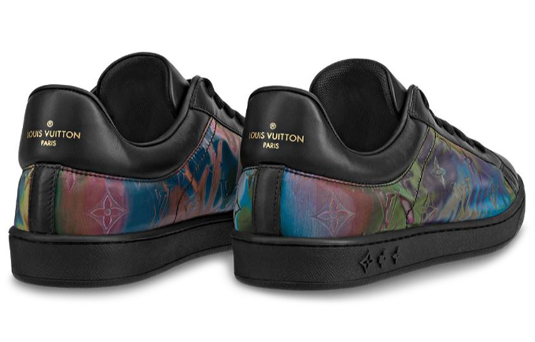Shop Louis Vuitton Luxembourg Sneaker ''Monogram Regenbogen Schwarz'' 1A5HC2
