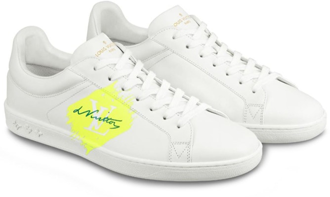 Louis Vuitton Luxembourg Sneakers 'Putih Neon Kuning' 1A4OFL Lookbook Louis Vuitton Luxembourg Sneakers 'Putih Neon Kuning' 1A4OFL