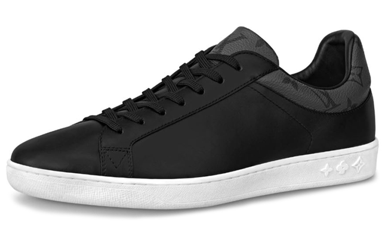 Louis Vuitton Luxembourg Sneakers 'Black with Monogram Collar' 1A80YV