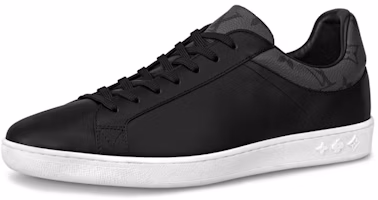 Louis Vuitton Luxembourg Sneakers 'Black with Monogram Collar' 1A80YV Louis Vuitton Luxembourg Sneakers 'Black with Monogram Collar' 1A80YV