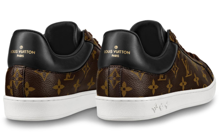 Shop Louis Vuitton Luxembourg Sneakers 'Coklat Logo Monogram' 1A4PAB