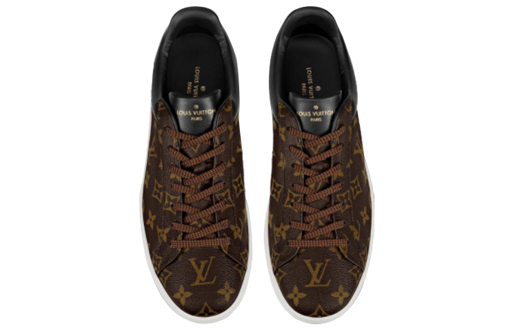 Purchase Louis Vuitton Luxembourg Sneakers 'Coklat Logo Monogram' 1A4PAB