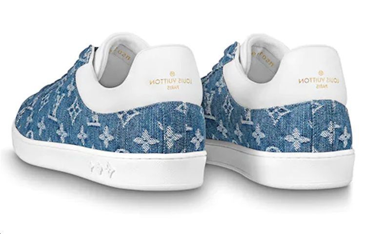 Shop Louis Vuitton Sneakers Luxembourg 'Denim Biru' 1A8QDS