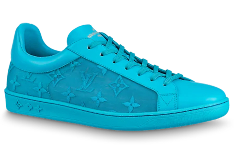 Order Louis Vuitton Luxembourg Sepatu 'Teal Logo Monogram' 1A7QYV