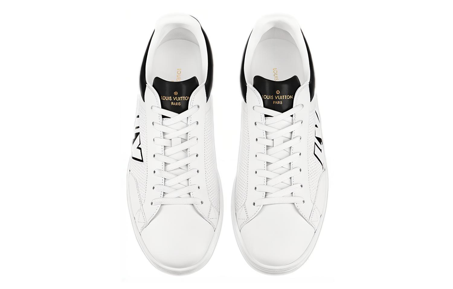 Order Louis Vuitton Luxembourg Sepatu Sneakers 'Putih Hitam' 1A8XZS