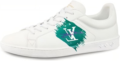 Louis Vuitton Luxembourg Sneakers 'White Green' 1A4OGX Louis Vuitton Luxembourg Sneakers 'White Green' 1A4OGX