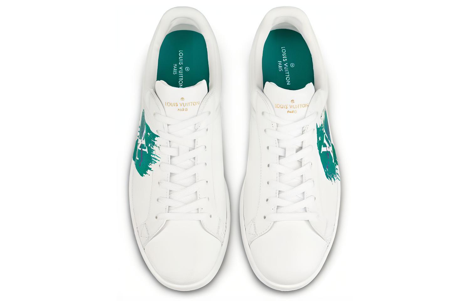 Lookbook Louis Vuitton Luxembourg Sneakers ''Weiß Grün'' 1A4OGX