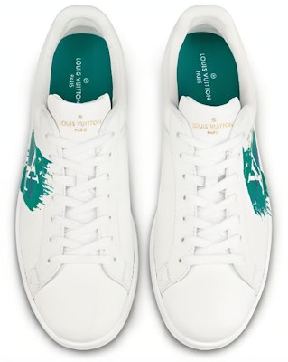 Louis Vuitton Luxembourg Sneakers 'White Green' 1A4OGX Lookbook Louis Vuitton Luxembourg Sneakers 'White Green' 1A4OGX